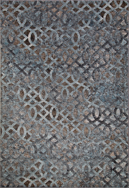 Ковер D563 - BEIGE-BLUE - Прямоугольник