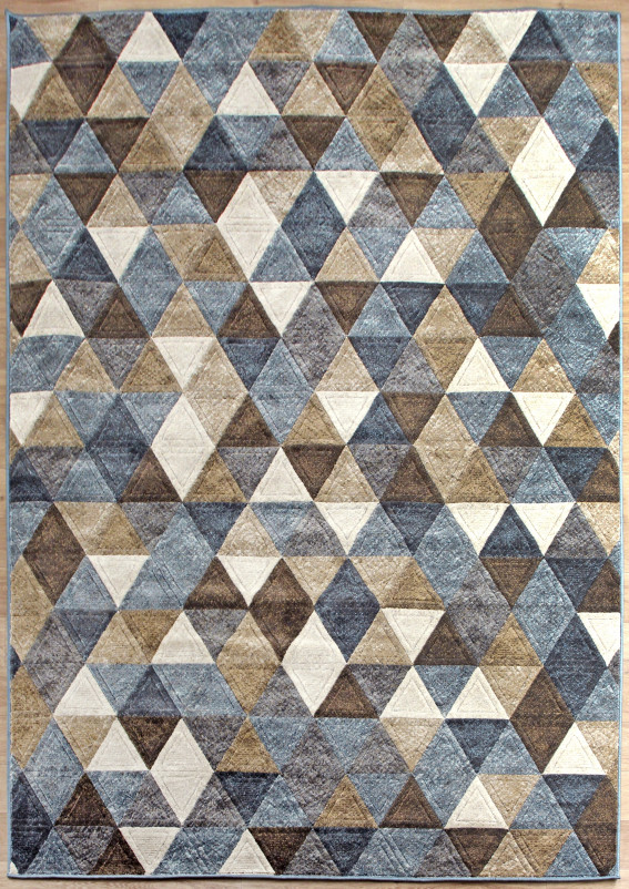 Ковер D578 - BEIGE-BLUE 9 - Прямоугольник