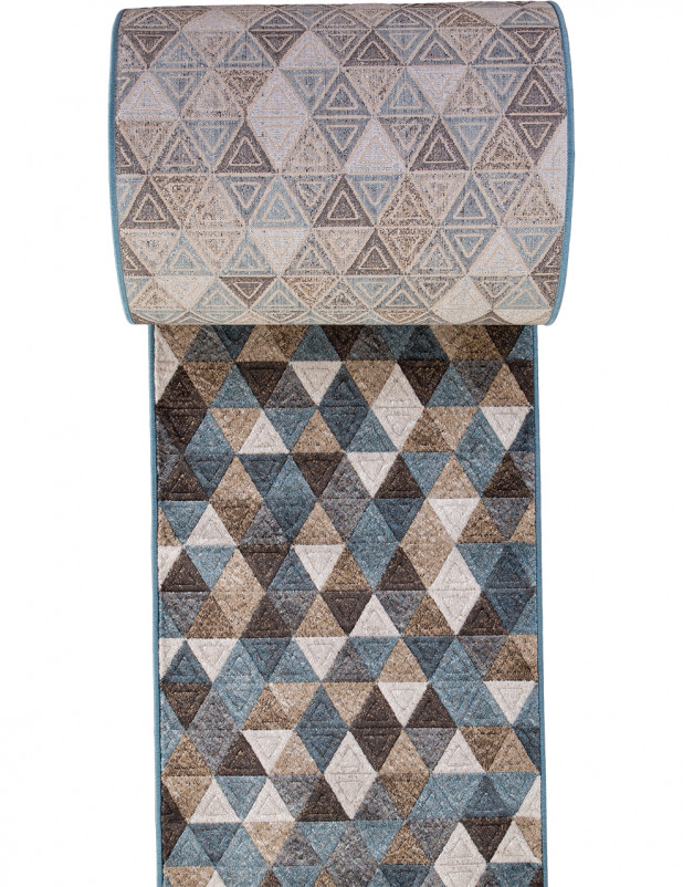 Ковер D578 - BEIGE-BLUE - Дорожка