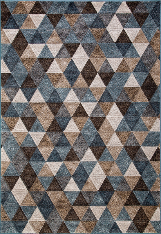 Ковер D578 - BEIGE-BLUE - Прямоугольник