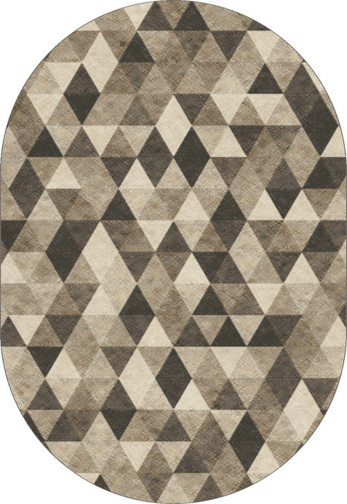 Ковер D578 - GRAY-BROWN - Овал