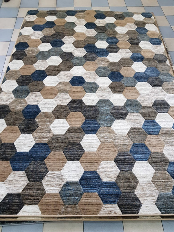 Ковер D579 - BEIGE-BLUE 9 - Прямоугольник
