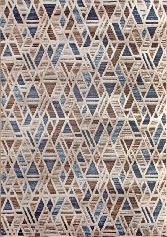 Ковер D585 - BEIGE-BLUE - Прямоугольник