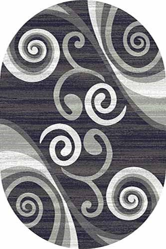Ковер d263 - DARK GRAY - Овал