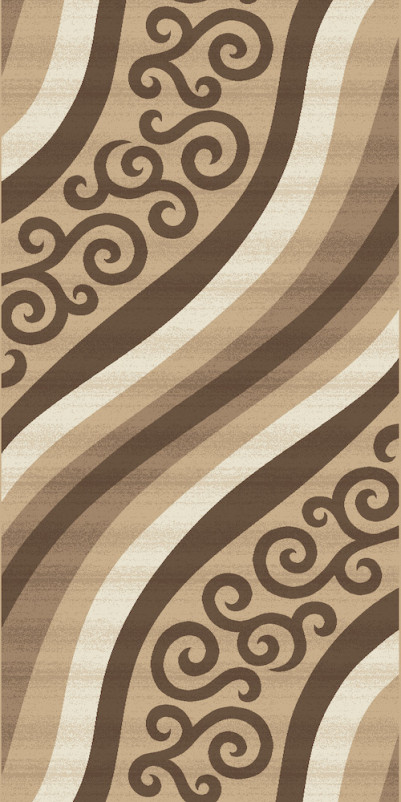Ковер D297 - BEIGE - Дорожка