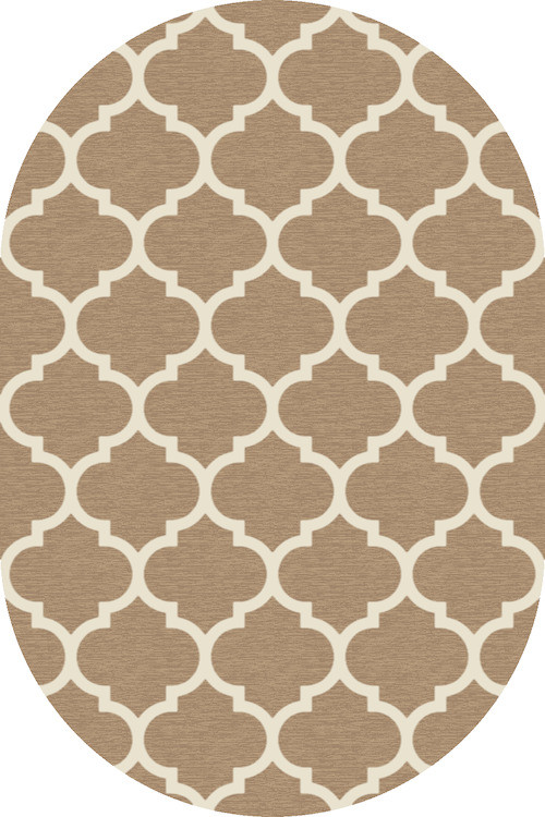 Ковер d422 - D.BEIGE-CREAM - Овал