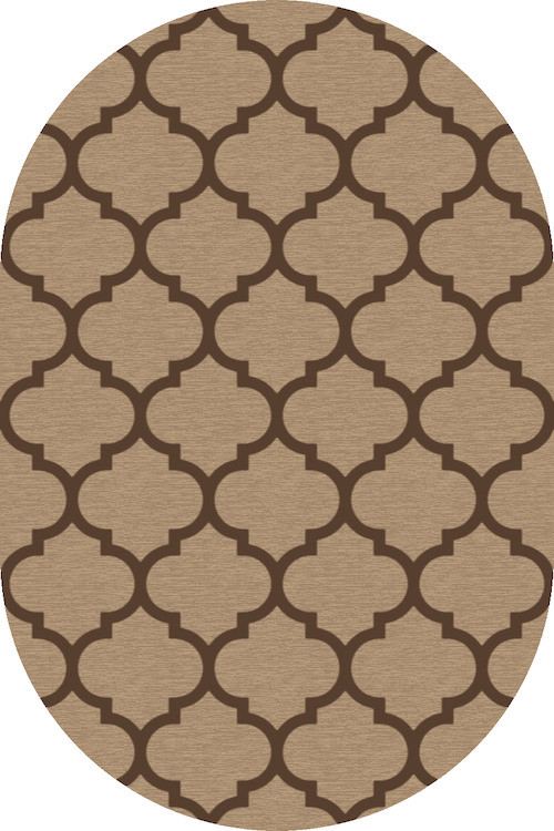 Ковер d422 - DARK BEIGE - Овал