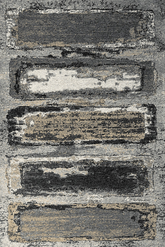 Ковер D844 - BEIGE-BLACK - Прямоугольник