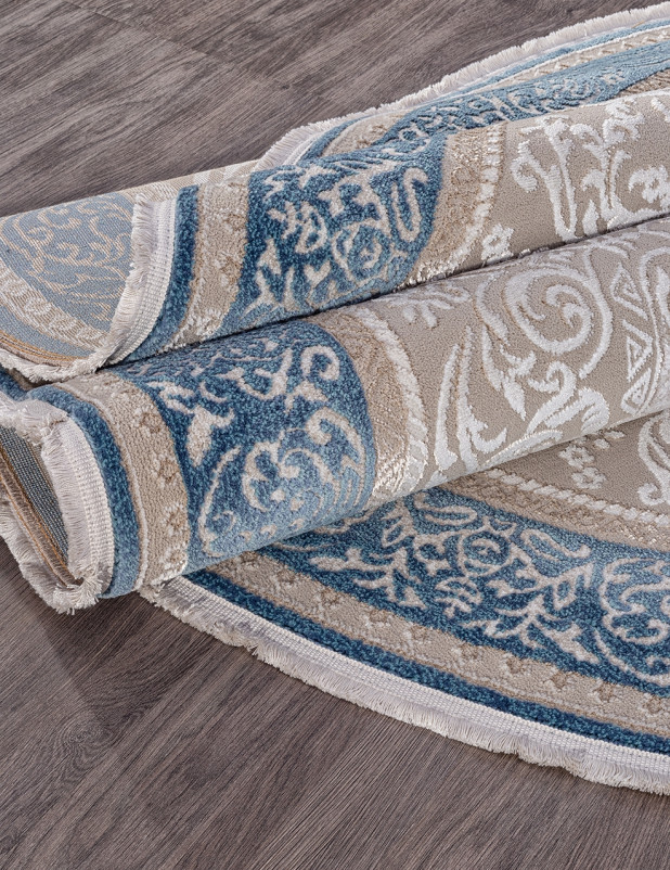 Ковер D764 - BLUE - Овал