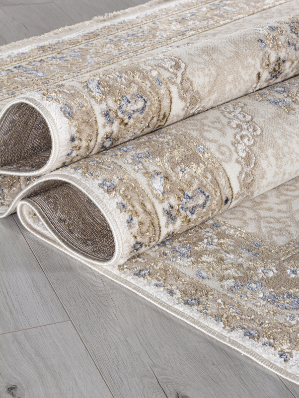 Ковер 27226A - BEIGE / NAVY - Прямоугольник