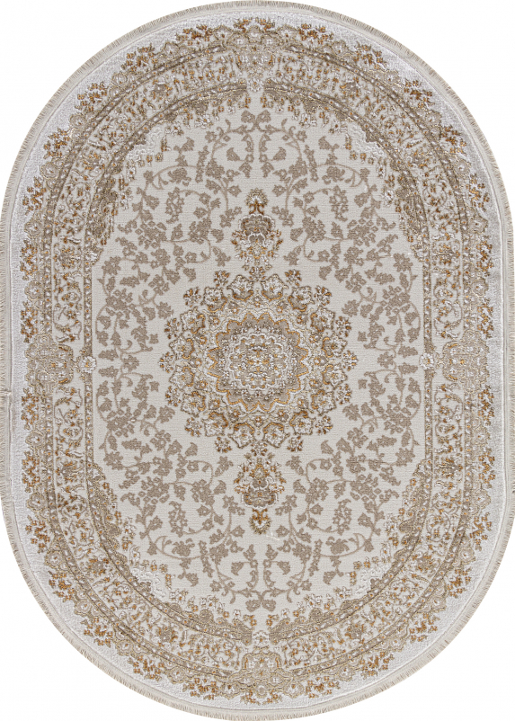 Ковер 27239A - CREAM / GOLD - Овал