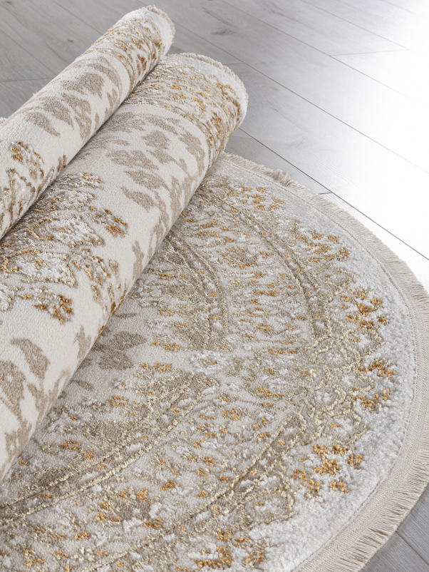 Ковер 27239A - CREAM / GOLD - Овал