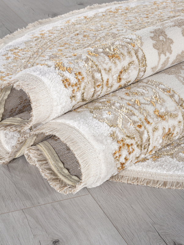 Ковер 27239A - CREAM / GOLD - Овал