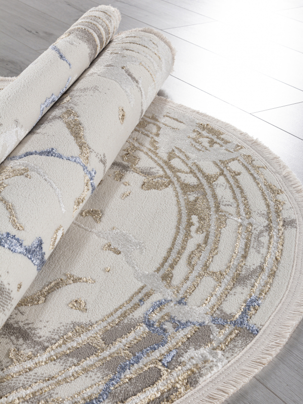 Ковер 27243A - GRY / NAVY - Овал