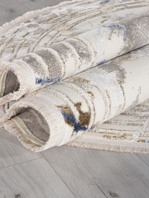 Ковер 27243A - GRY / NAVY - Овал