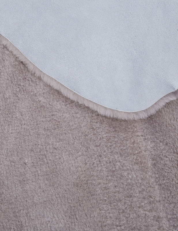 Ковер Sheepskin 95x190 - светло серый - Прямоугольник