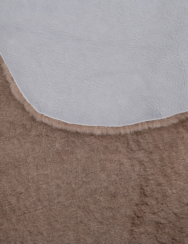Ковер Sheepskin 95x190 - темно бежевый - Прямоугольник