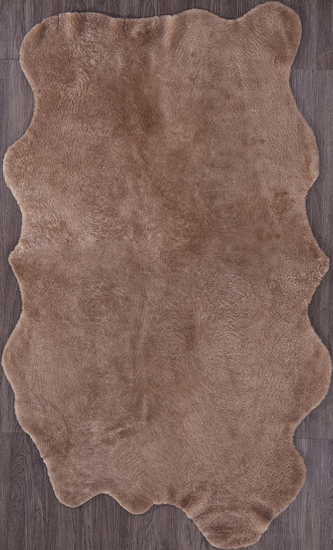 Ковер Sheepskin 95x190 - темно бежевый - Прямоугольник