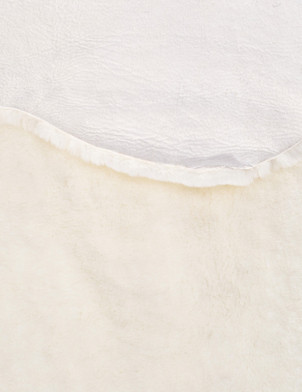 Ковер Sheepskin 95x55 - белый - Прямоугольник