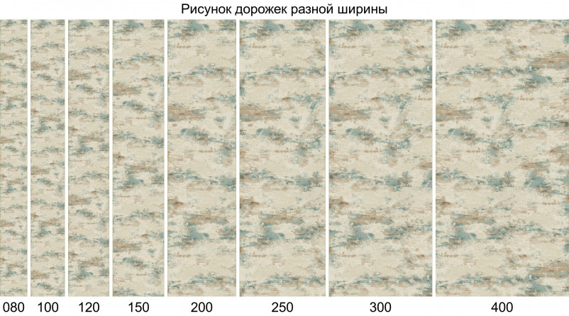 Ковер D994 - BEIGE-BLUE - Дорожка
