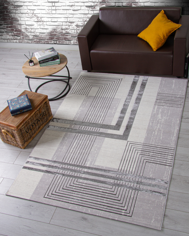 Ковер 04075A - CREAM HB / ICE GREY HB - Прямоугольник