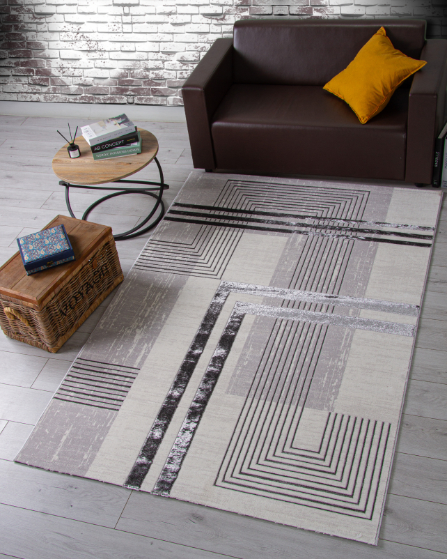 Ковер 04075A - CREAM HB / ICE GREY HB - Прямоугольник