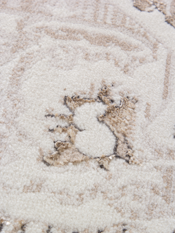 Ковер 04089A - CREAM HB / LIGHT GRI HB - Овал