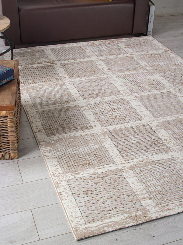 Ковер 04251A - BEIGE FDY / CREAM HB - Прямоугольник