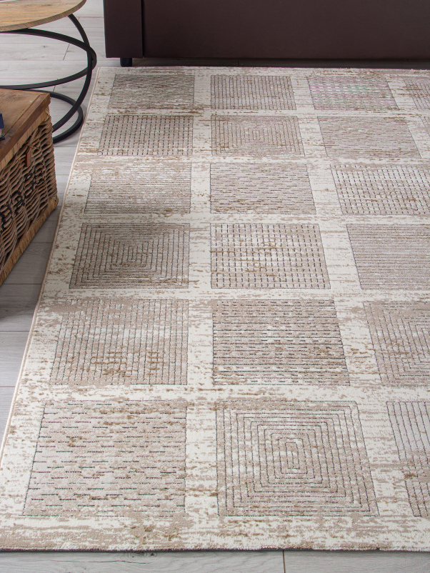 Ковер 04251A - BEIGE FDY / CREAM HB - Прямоугольник