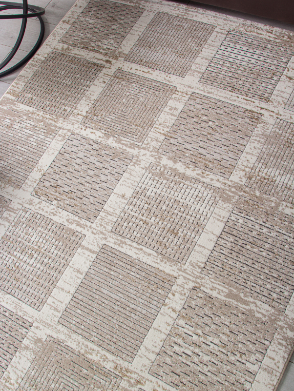 Ковер 04251A - BEIGE FDY / CREAM HB - Прямоугольник