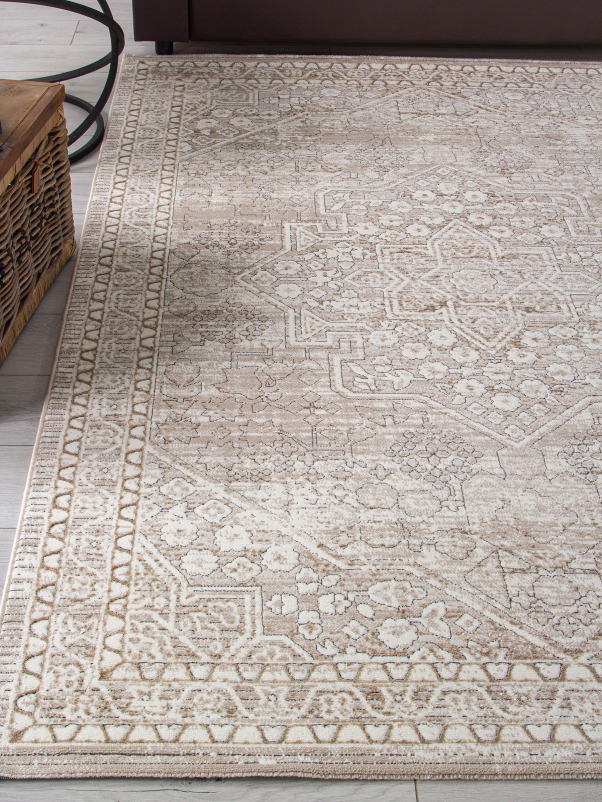 Ковер 04293A - BEIGE FDY / CREAM HB - Прямоугольник