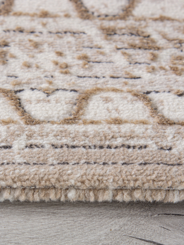 Ковер 04293A - BEIGE FDY / CREAM HB - Прямоугольник