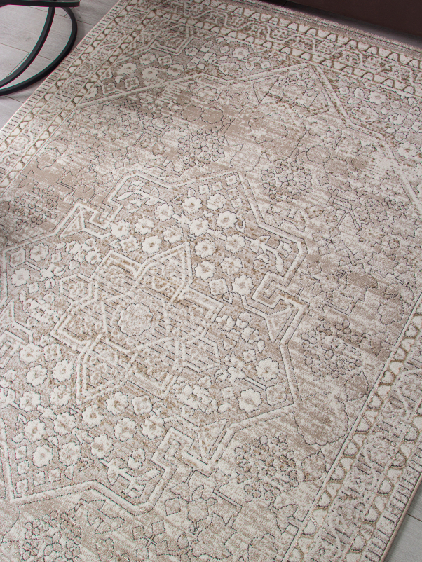 Ковер 04293A - BEIGE FDY / CREAM HB - Прямоугольник