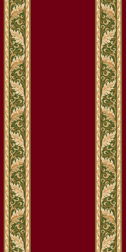 Ковер d040 - RED-GREEN - Дорожка