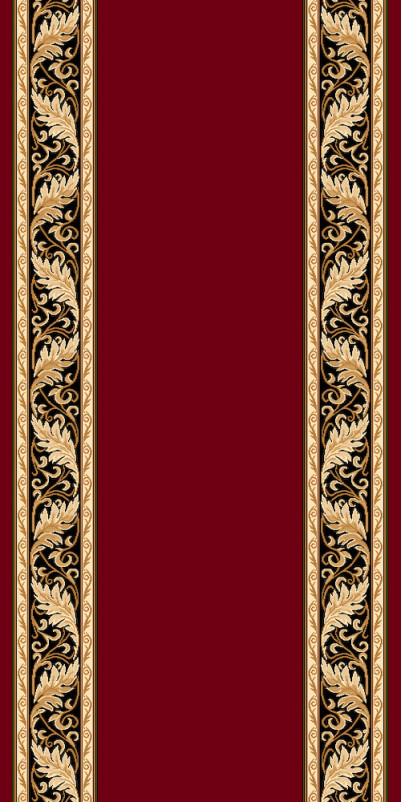Ковер D040 - RED - Прямоугольник