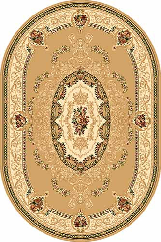 Ковер d058 - BEIGE - Овал