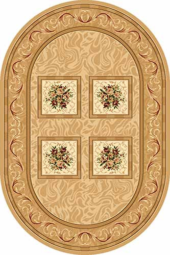 Ковер d065 - BEIGE - Овал