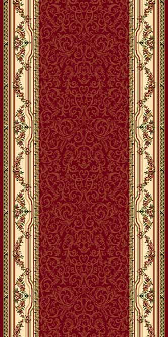 Ковер d074 - RED - Дорожка