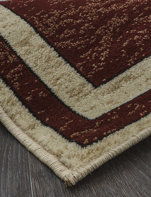 Ковер d077 - CREAM-RED - Прямоугольник