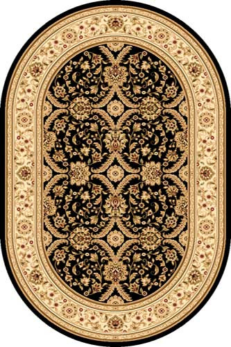 Ковер D386 - BLACK - Овал