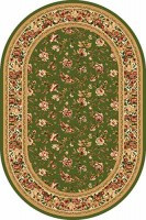 Ковер D387 - GREEN - Овал