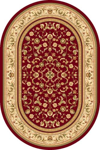 Ковер D392 - RED - Овал