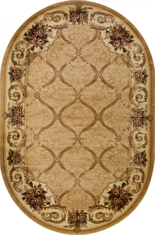 Ковер D468 - BEIGE - Овал