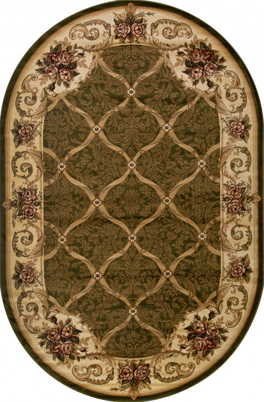 Ковер D468 - GREEN - Овал