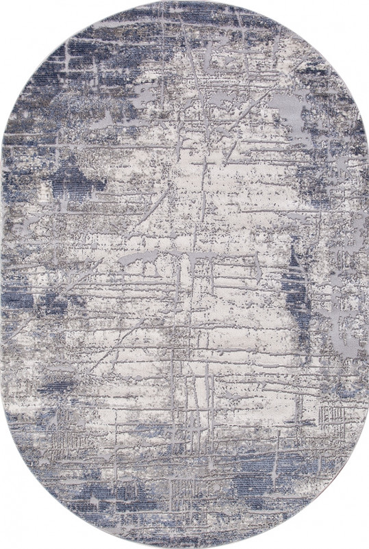 Ковер 5801A - BLUE / GREY - Овал