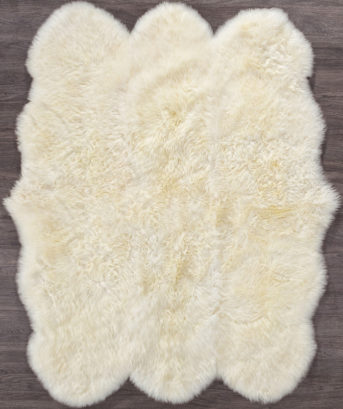 Ковер Sheepskin 150x190 - белый - Прямоугольник