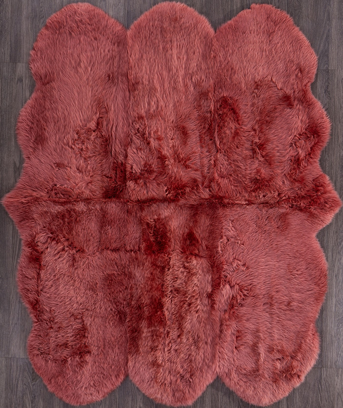 Ковер Sheepskin 150x190 - коралловый - Прямоугольник