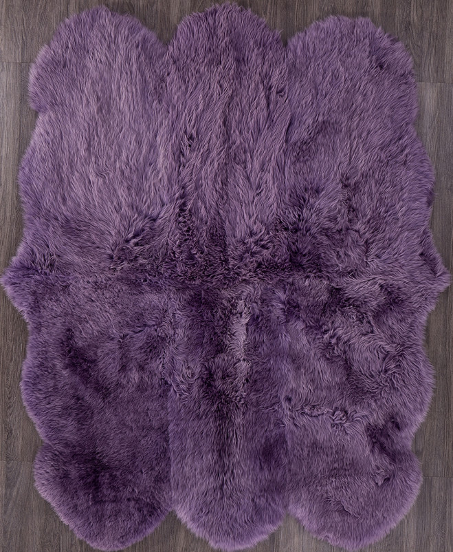 Ковер Sheepskin 150x190 - лиловый - Прямоугольник
