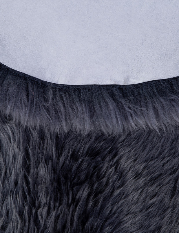 Ковер Sheepskin 150x190 - серый - Прямоугольник