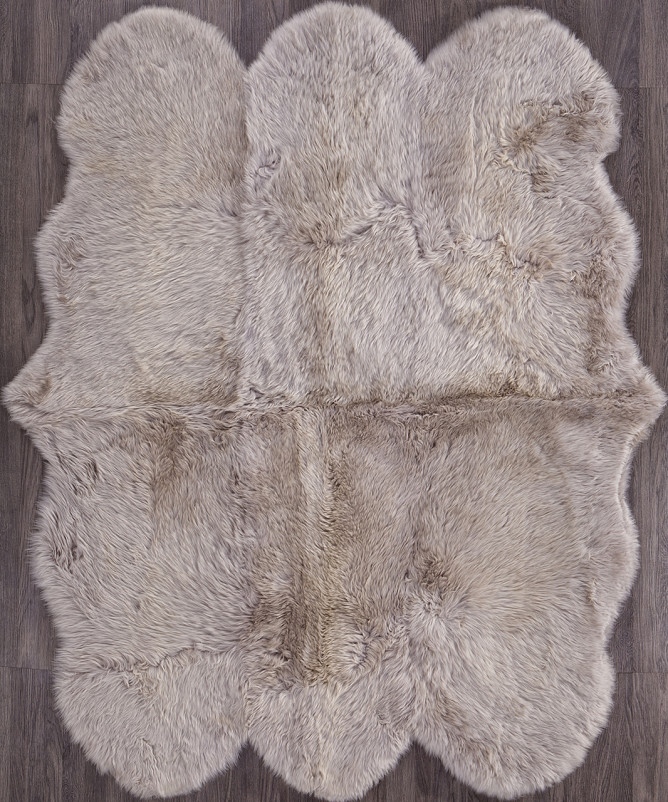 Ковер Sheepskin 150x190 - темно бежевый - Прямоугольник
